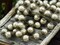 10mm Czech Glass Satin Taupe Baroque Pearl Chain with Antique Bronze Caps -- Sold by the foot